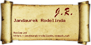 Jandaurek Rodelinda névjegykártya